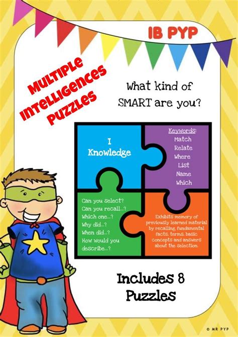 Multiple Intelligences Puzzles Artofit