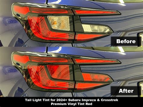 Crux Motorsports Red Tail Light Tint For Subaru Impreza