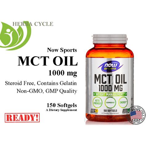 Jual Now Sport Mct Oil Mg Softgels Medium Chain Triglycerides