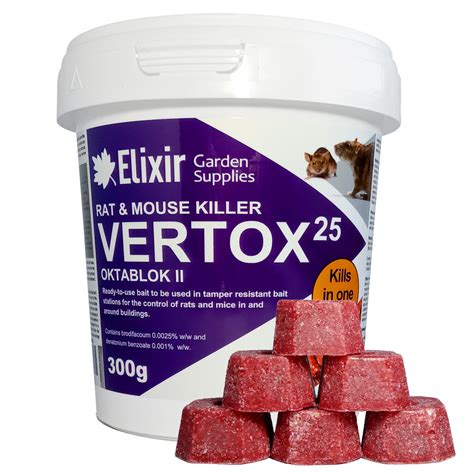 Vertox Rat And Mouse Poisonkiller One Feed Kills Optional Bait Boxes