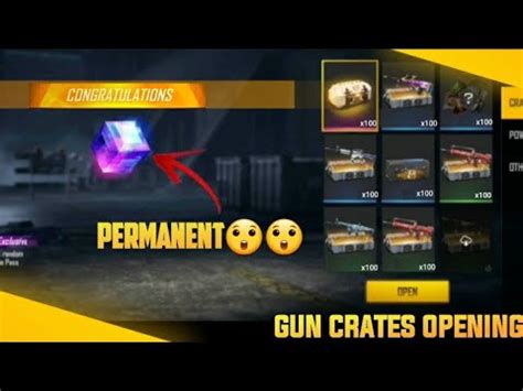 Opening Rare Gun Crates In My Id I Got Permanent Gun Skins Form