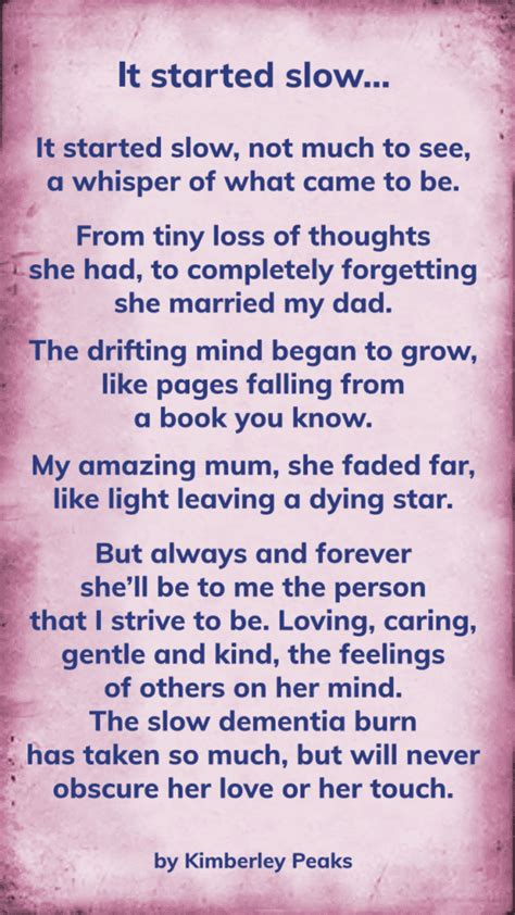 Poems On Dementia Elder