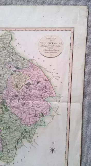 ANTIQUE MAP CARY New Map Of Warwickshire 1806 249 00 PicClick UK