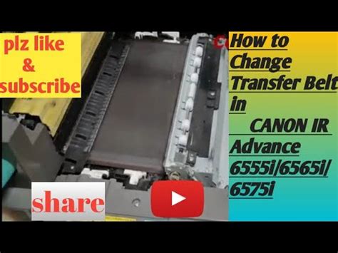 How To Change Transfer Belt In Canon Ir Advance I I I