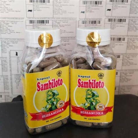 Jual Terlaris KAPSUL SAMBILOTO 120 KAPSUL HERBAMEDIKA Ready Stock Di