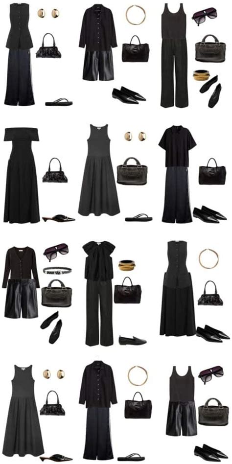 A 12 Piece All Black Summer Capsule Wardrobe Livelovesara