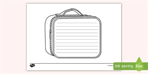 Lunchbox Template Writing Frame Lunchbox Lehrer Gemacht