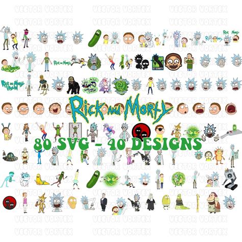 Rick and Morty SVG Bundle Rick Morty Svg Cut File Rick and - Etsy