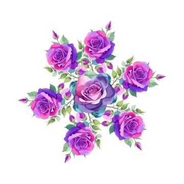 Transparent Watercolor Flowers Vector Design Flowers Vector Design