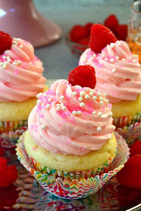 Pink Champagne Cupcakes With Pink Champagne Buttercream The Domestic