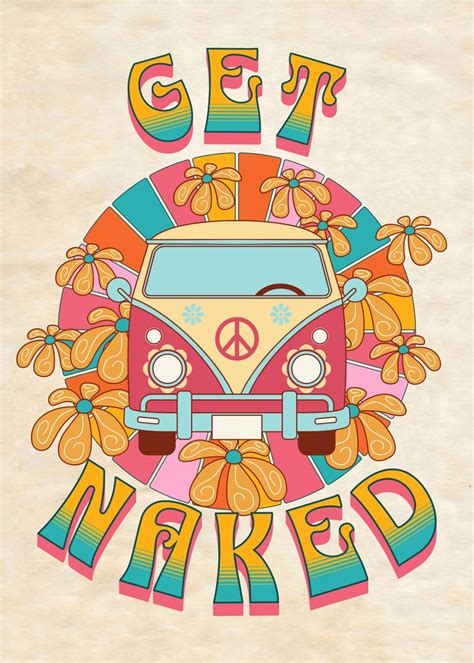 GET NAKED PEACE Poster Picture Metal Print Paint By Atomic Chinook