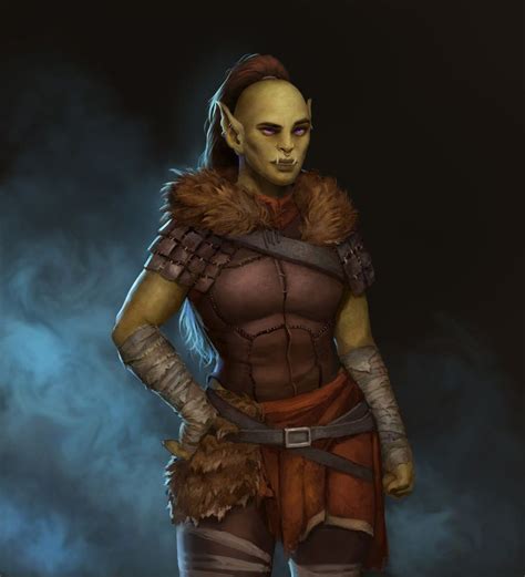 Dnd Race Inspiration Dump Orcs And Other Hard To Love Faces Female Orc Dnd Races World Of