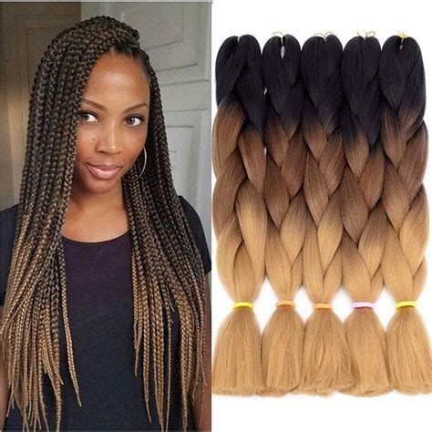 Clong Jumbo Braids Kanekalon 24 Inch Color Braiding Synthetic Hair Extensions Braid Hair Jumbo