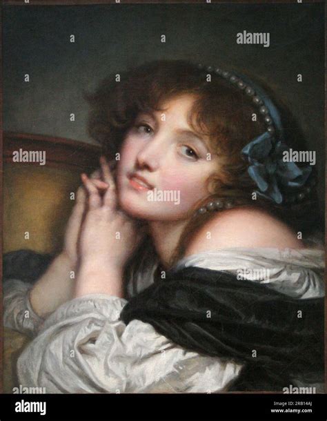 Jeune Fille Aux Mains Jointes 1780 By Jean Baptiste Greuze Stock Photo