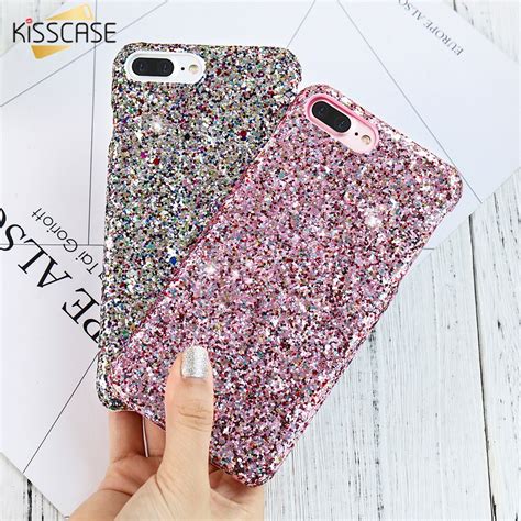 KISSCASE Bling Paillettes Hard PC Case For IPhone 6 6s Plus Luxury