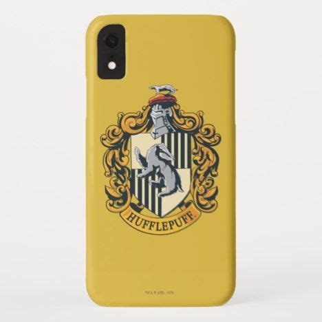 Hufflepuff House Crest Case Mate Iphone Case Zazzle Capa De Celular