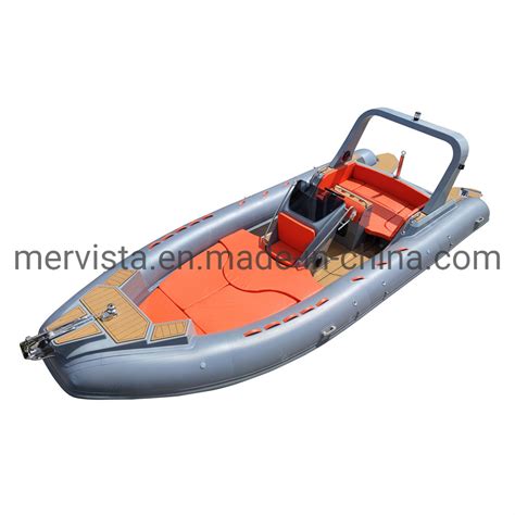 Rib Pvc Hyaplon Aluminum Rib Boat Hull Ft Fishing Boat China