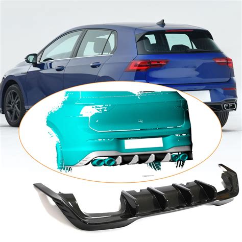 Buy Mcarcar Kit Dry Carbon Fiber Rear Diffuser For Volkswagen Golf