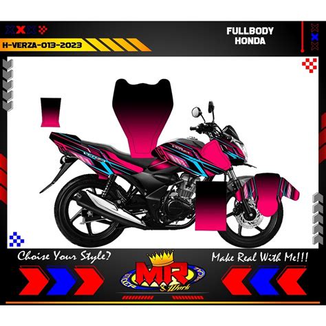 Jual Decal Stiker Fullbody Motor Honda Verza Variasi Racing Decal