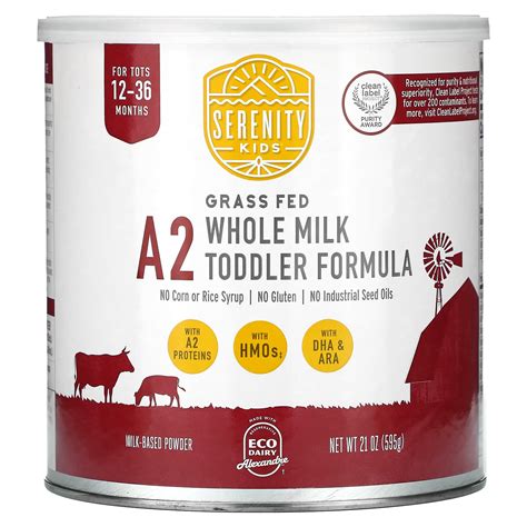 serenity kids  grass fed  milk toddler formula  tots