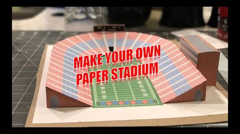 How To Build Your Own Paper Stadium Youtube