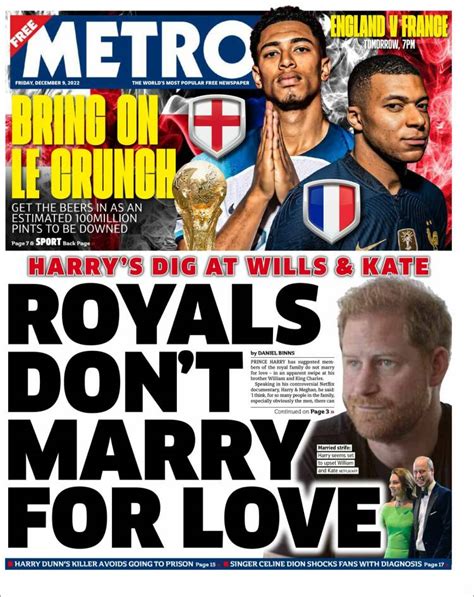 Newspaper Metro United Kingdom Newspapers In United Kingdom Friday