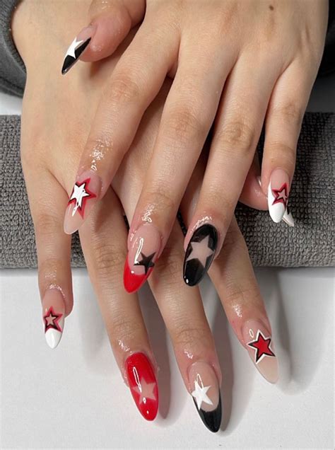 Star Nails Punk Nails Grunge Nails Edgy Nails