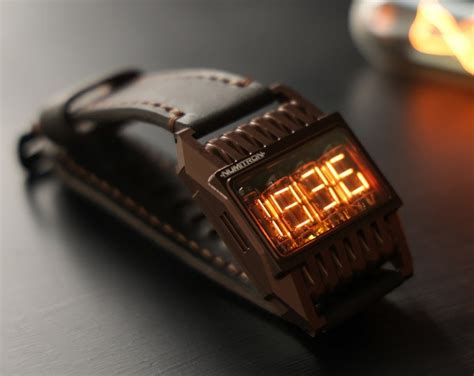 Nixie Tube Wrist Watch Wristwatch Clock Tubes IV 16 Futuristic Numitron