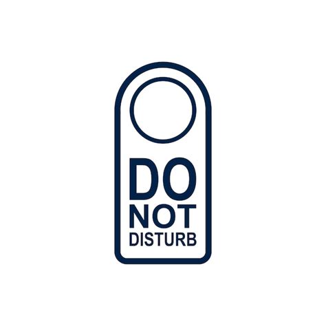 Premium Vector Do Not Disturb Door Hanger