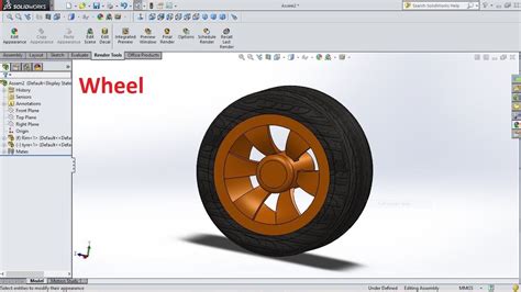 Solidworks Tutorial Sketch Wheel Youtube