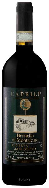 Caprili Brunello Di Montalcino Riserva Vivino Us