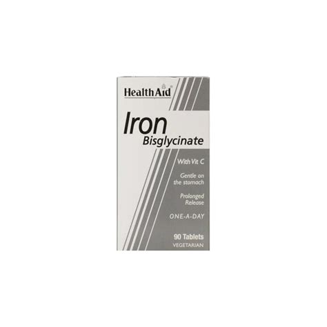 HEALTH AID Iron Bisglycinate 30mg 90tabs