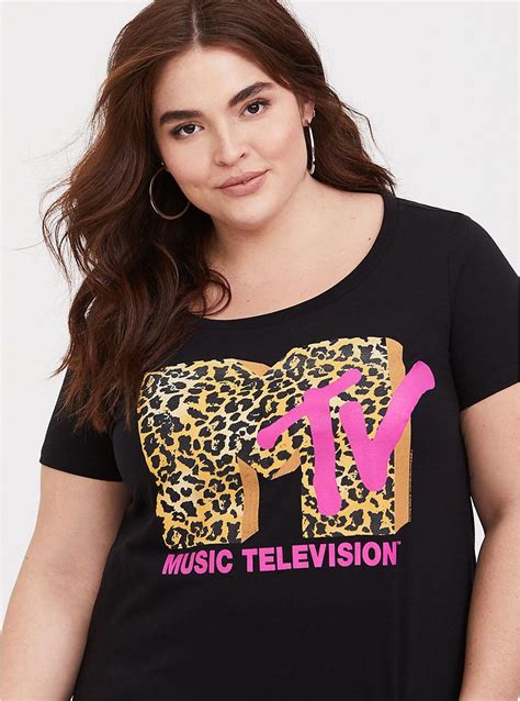 Plus Size Mtv Cheetah Print Tee Cheetah Print Outfits Trendy Plus Size Fashion Plus Size