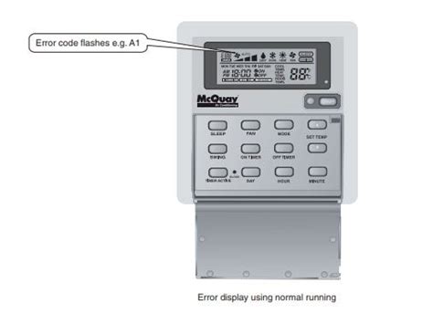 Mcquay Air Conditioner Error Codes