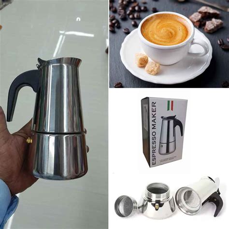 Stainless Steel Espresso Coffee Maker | Moka Pot | Blu Fashion