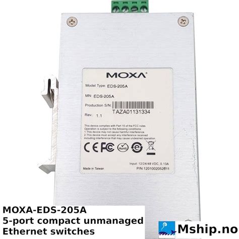 Moxa Eds A Port Compact Unmanaged Ethernet Switches For Sale