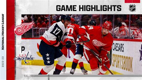 Red Wings Capitals Nhl Highlights Youtube