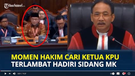 Momen Hakim Tegur Ketua Kpu Hasyim Asyari Karena Terlambat Hadiri