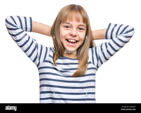 Emotional Portrait Of Girl Stock Photo Alamy