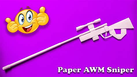 Origami Gun AWM Sniper How To Make Paper AWM Sniper Paper AWM