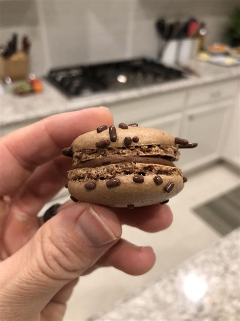 Dark Chocolate Ganache R Macarons