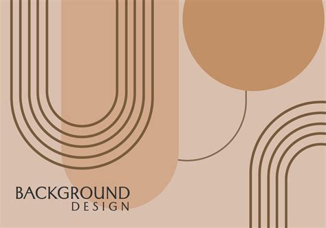 Minimalist And Modern Styled Brown Abstract Background Design