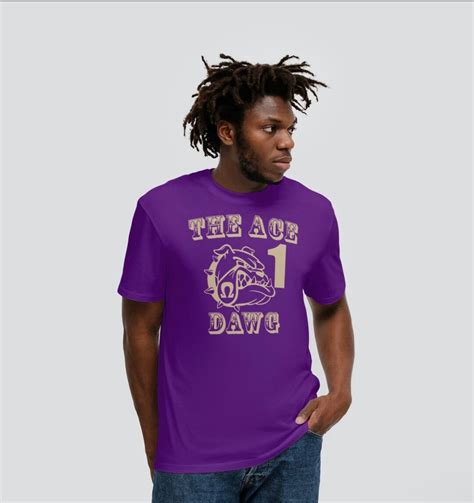 Purple And Gold Omega Psi Phi The Ace Dawg W Number Etsy