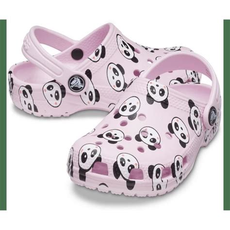 Crocs Enfant Classic Panda Print Clog Rose Multicolore Enfant