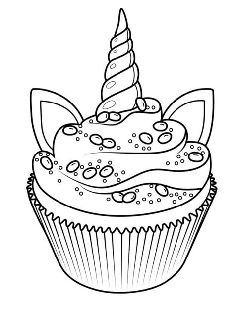 Coloriage Cupcake Gratuit Imprimer