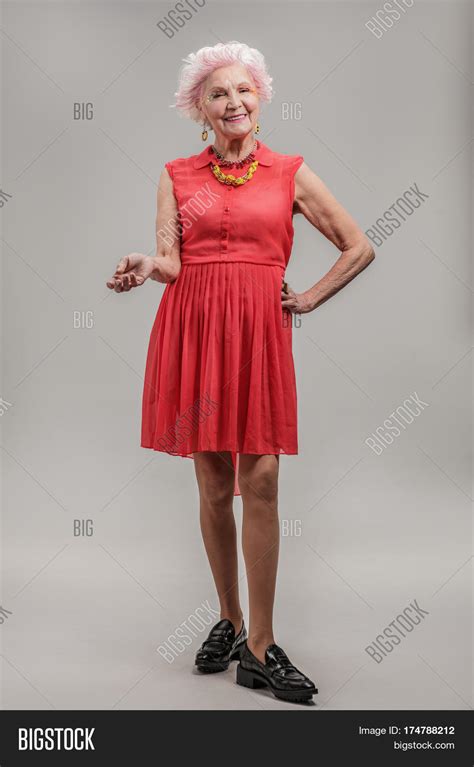 Pretty Red Dress Full Image And Photo Free Trial Bigstock