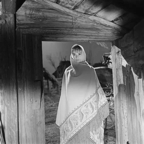 Actress Audrey Hepburn As Natasha Rostova In A Scene From The Film