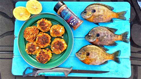 Making FISH CAKES On The Boat Bluegill Catch Clean Cook YouTube