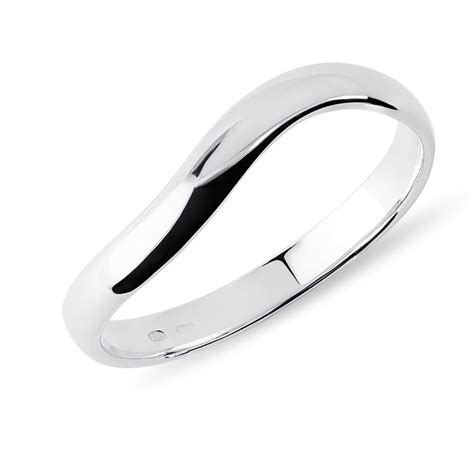 Motto Wirksamkeit Transplantation White Gold Wave Ring Wesen Berleben