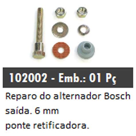 102002 REPARO DO ALTERNADOR BOSCH SAÍDA PONTE RETIFICADORA